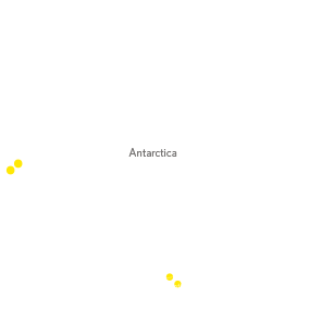 Northern rockhopper Penguin Map