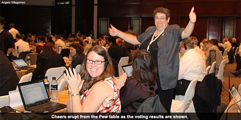 Celebrating the vote